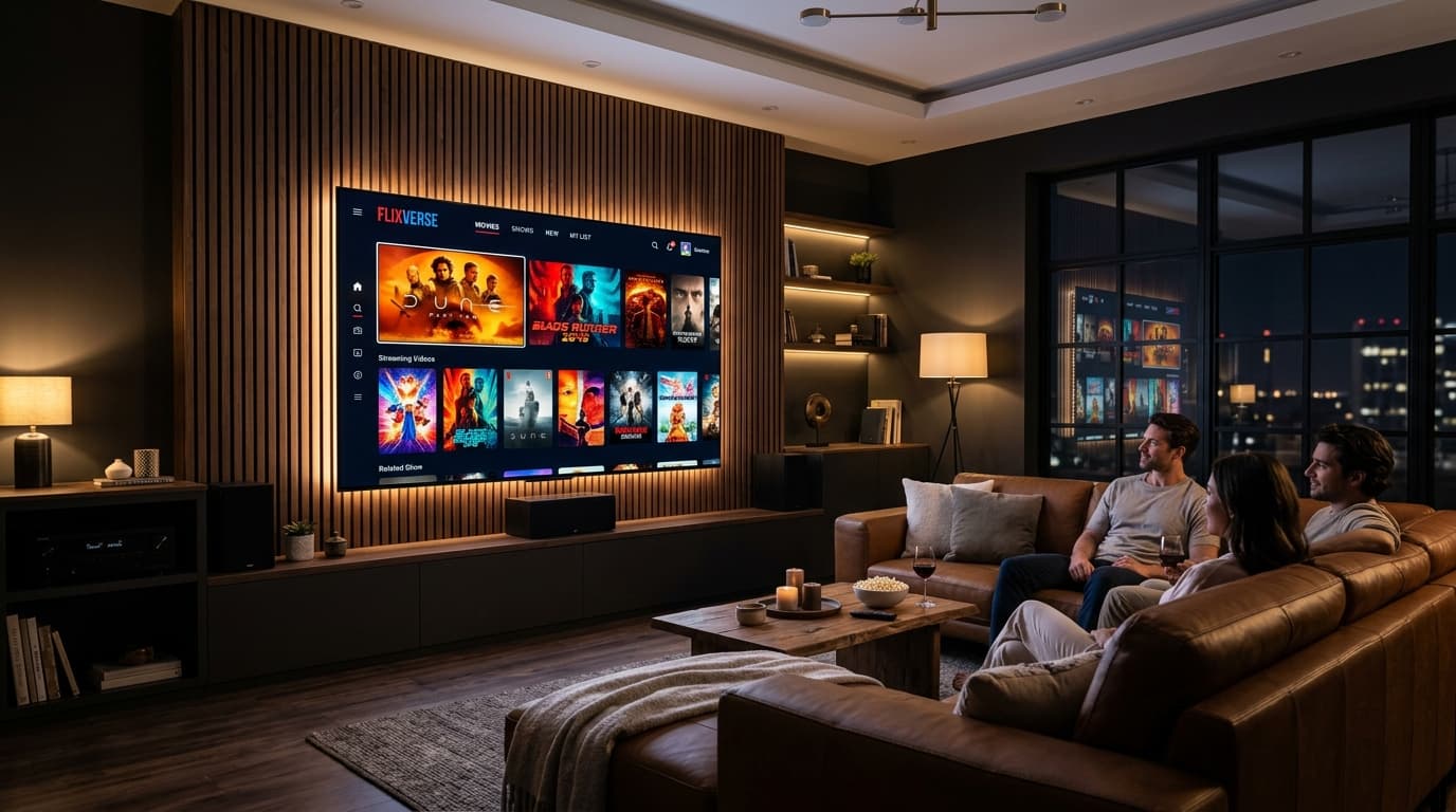 IPTV Fácil Play em Smart TV moderna com qualidade 4K